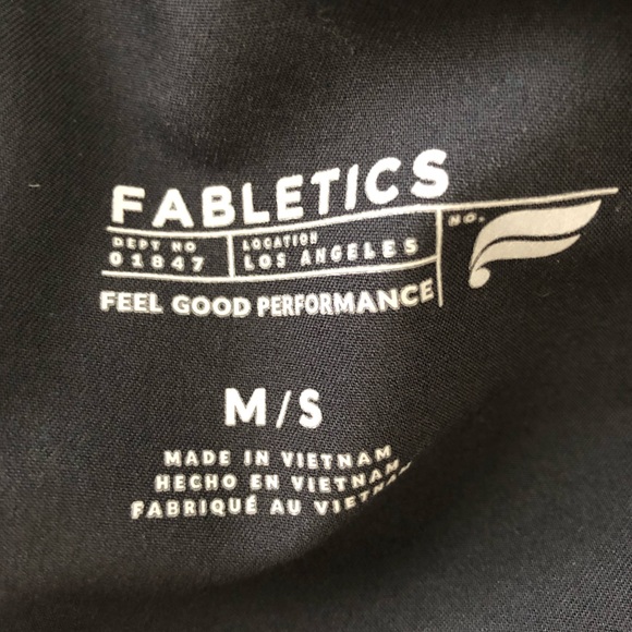 Fabletics Black Jogger Scrub Pants Medium Petite - Picture 4 of 4